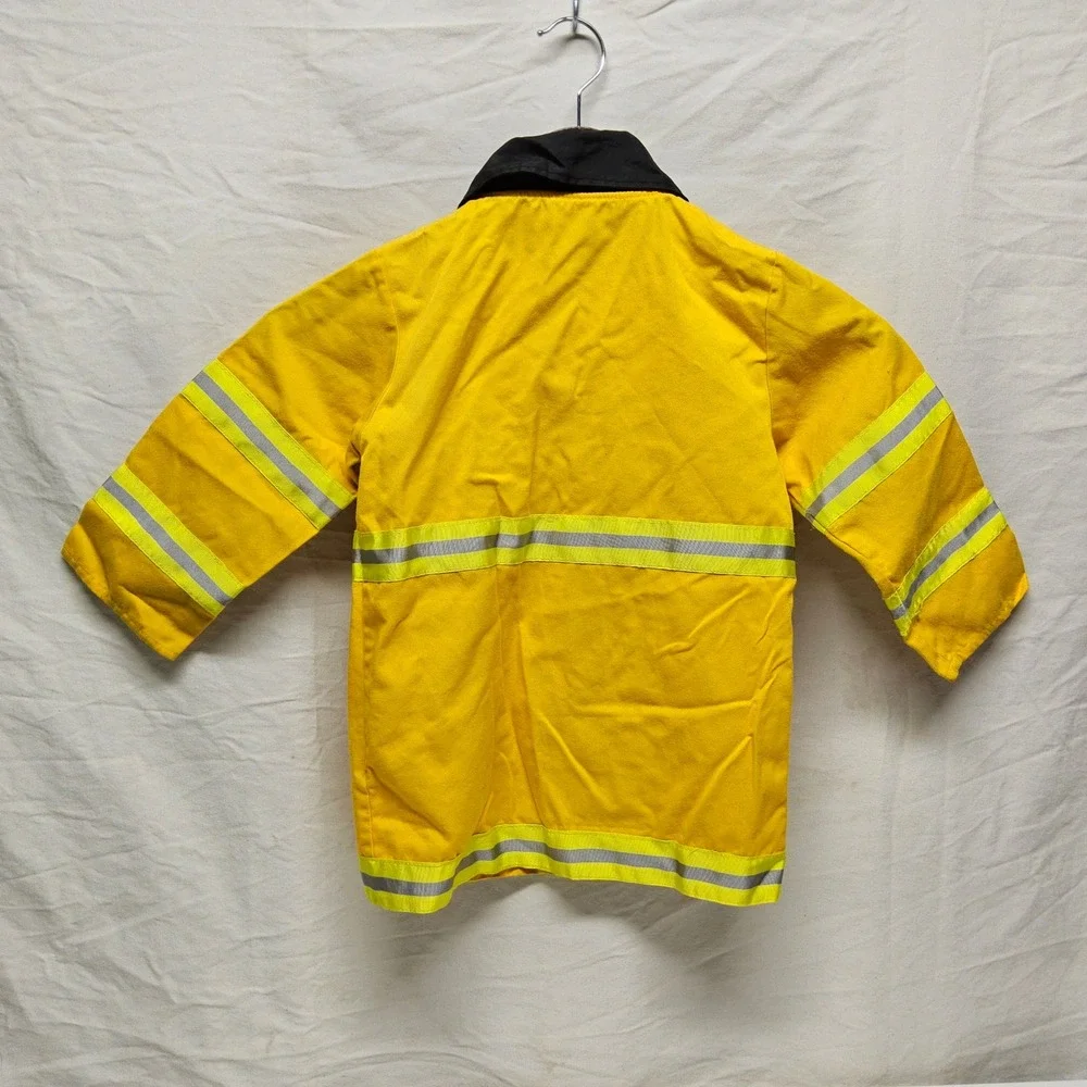 Adventure Factory Costume Set Kids OS Tan Yellow Blue Firefighter Police 5pc Lot